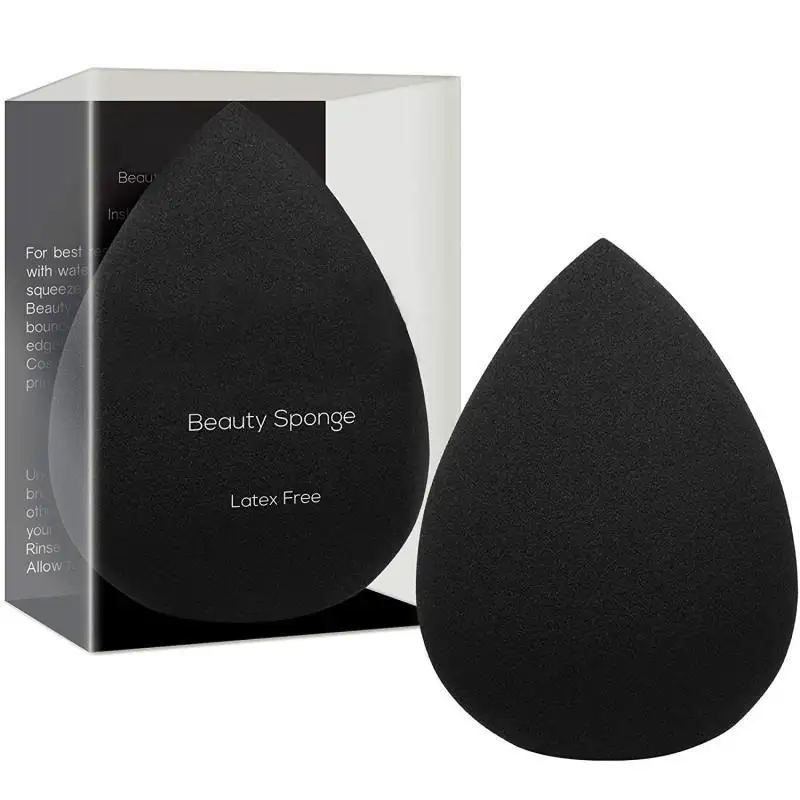 2023 Hot Selling Black Color Beauty Makeup Set Blender Beauty Foundation Blending Sponge