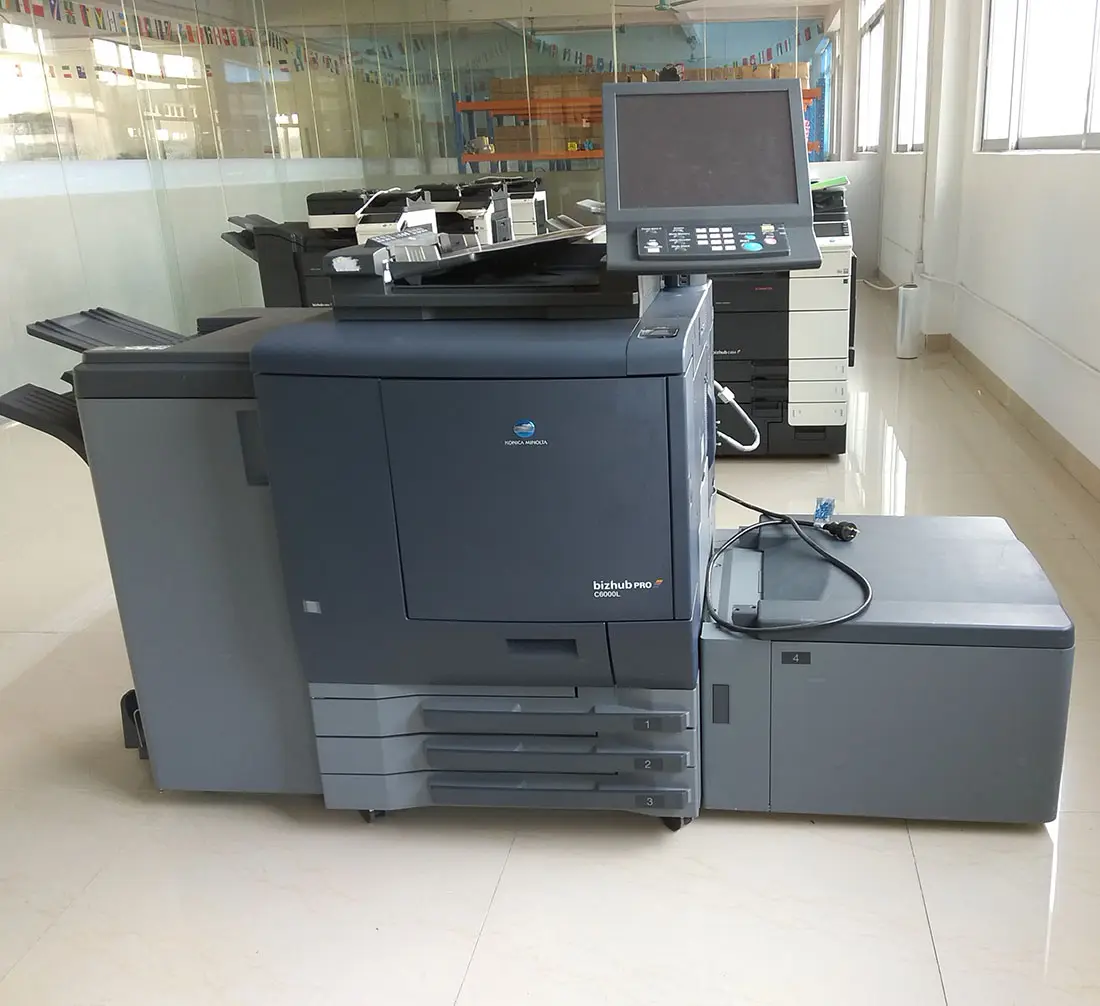 Konica minolta impressoras laser digital, c6000 c7000 boa trabalho