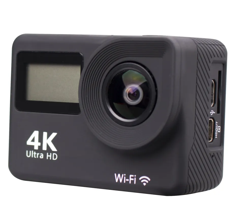 卸売2インチディスプレイスクリーンWifi Yi 4Kアクションカメラはタッチスクリーンに触れることができます