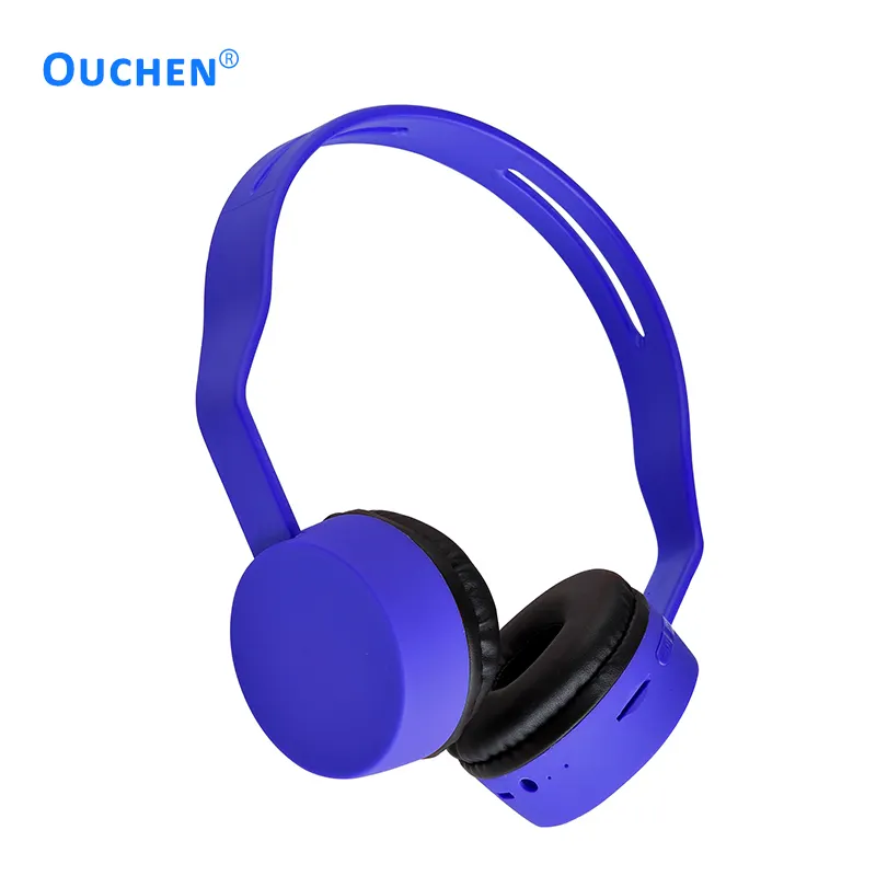 Cheap price BT 5.0 wireless headphone with microphone TF card support bass colorful design for Children headphone