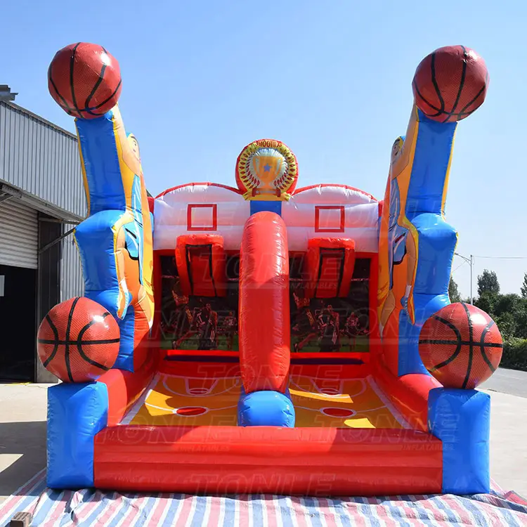 Phổ Biến Nhất Thiết Kế Ngoài Trời Trò Chơi Bóng Rổ/Inflatable Shooting Stars Trò Chơi Để Bán