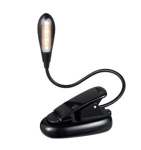 可充电7 LED书本灯护眼夹阅读灯迷你柔性臂办公台灯学习工作灯 - Product Image 1