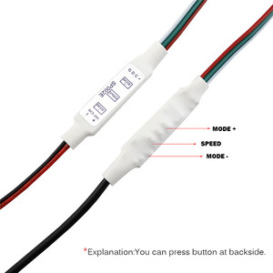DC5V-24V HA CONDOTTO Il Regolatore SP002E 3 Chiavi Mini Pixel Dimmer 3pin Per WS2812B WS2811 WS2812 LED Pixel Luce di Striscia Connettore del Modulo