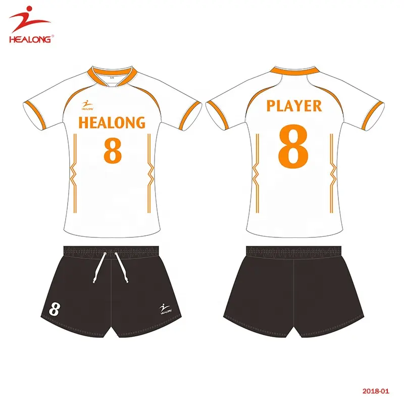 Healong proveedor China de encargo diseño hombres directo venta al por mayor de voleibol uniformes