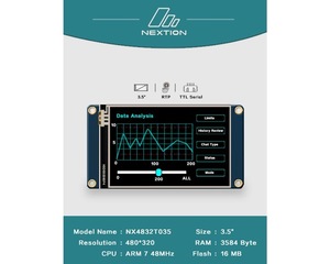 Nextion NX4832T035 480X320 3,5 "HMI Smart USART UART Serial Touch TFT LCD-Anzeige feld für Arduino-kompatible Industrie