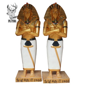 Ev dekoratif süsler yaşam boyutu reçine antik mısır tanrı Anubis heykeli