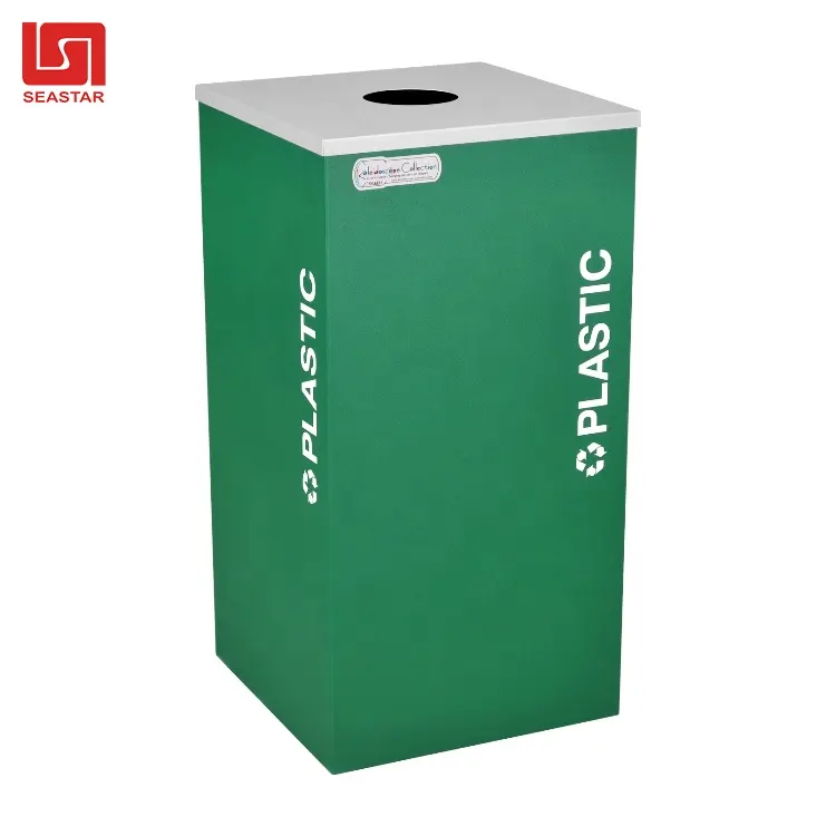 Lixeira de poeira de resíduos, lixeira de lixo em pp, caixa de armazenamento dobrável de plástico, reciclar