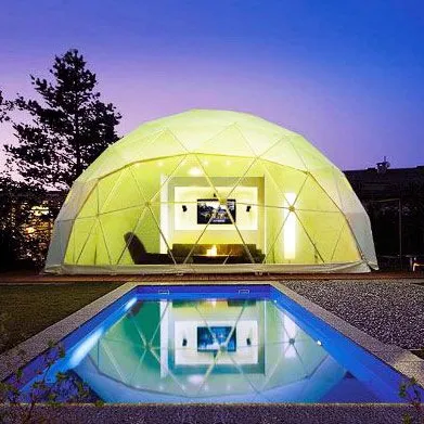 8 м диаметр геодезический купол палатки для наружного события купольная палатка сделанная на заказ