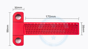 LISCA 160mm ağaç İşleme Scriber T tipi cetvel delik konumlandırma kazımalı göstergesi çapraz metrik ölçüm - Product Image 6