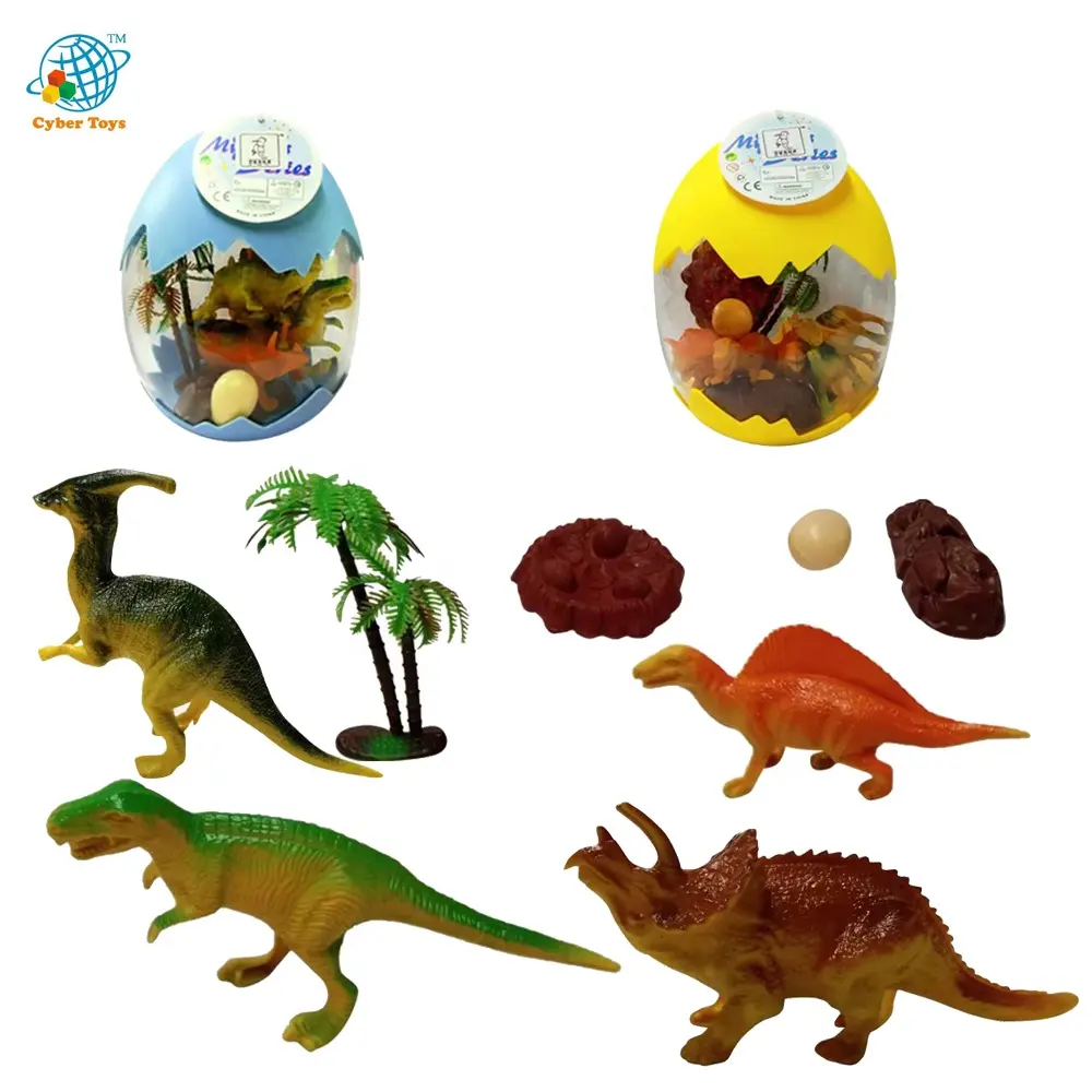 اللعب البلاستيكية الملونة بيضة ديناصور لعب للبيع بالجملة