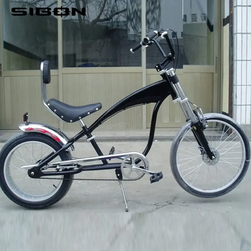 Sibon B0300114 24 "ободной тормоз передняя вилка с амортизацией алюминиевый сплав обода и вынос руля черный китайский для взрослых измельчитель велосипеда