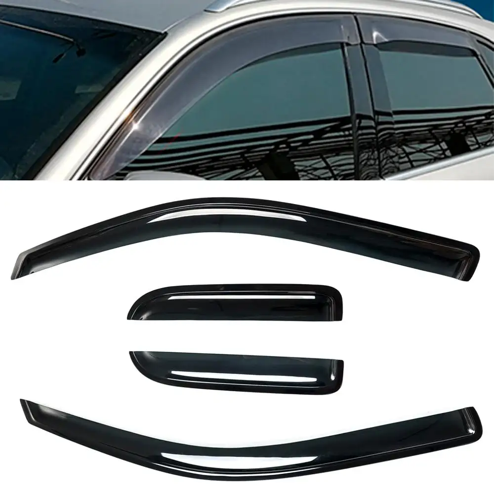 Car parts accessories 4 pcs auto door visor sun/rain guard window vent visor for F-150 2004-2014