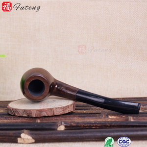 Pipe à fumer en bois d'ébène avec Logo de vente en gros, tuyau en bois filtrant noir de 9mm fait à la main pour fumer - Product Image 3