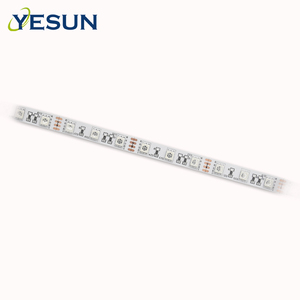 Yüksek lümen 5050 SMD RGB <span class=keywords><strong>LED</strong></span> şerit 12V DC 60 Leds/M kapalı esnek <span class=keywords><strong>LED</strong></span> şerit RGB