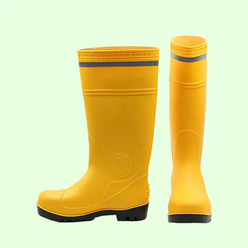 Unisex yeni en çok satan moda wellington kauçuk yağmur çizmeleri PVC Gumboots Wellies çizmeler su geçirmez fabrika