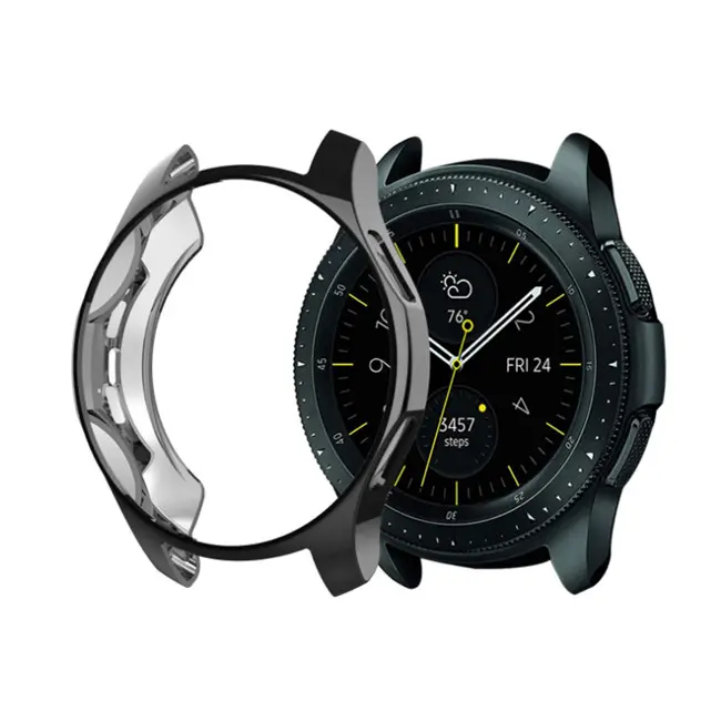 Trường hợp mới cho Samsung Gear S3 thời trang cho Galaxy xem 46mm mạ bảo vệ TPU bìa khung smartwatch