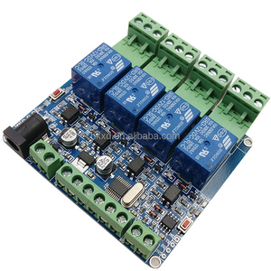 Para Modbus RTU 4 canales de entrada y de salida de relé RS485 TTL módulo de comunicación de 4 óptico de acoplamiento de aislamiento - Product Image 1