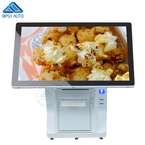 Ordenador todo en uno POS pantalla doble, 15,6 pulgadas, sistema POS, caja registradora, Windows 10, con impresora de 80mm - Product Image 2