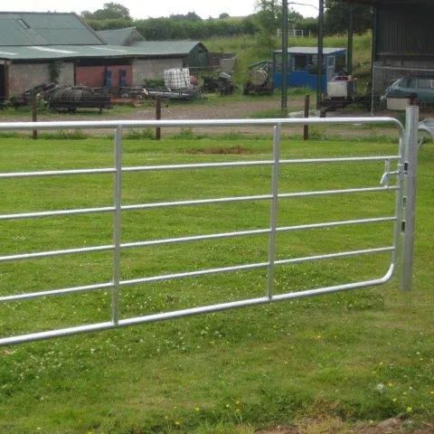 Puertas galvanizadas para granja, 100x200mm, tubo de acero, metal, 14 pies