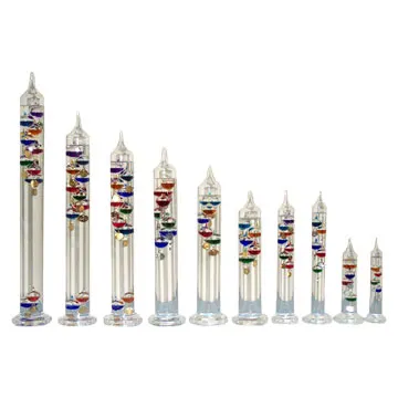 Galileo thermometer decorative glass thermometer