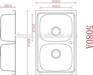 定制尺寸双碗不锈钢厨房 undermount 水槽