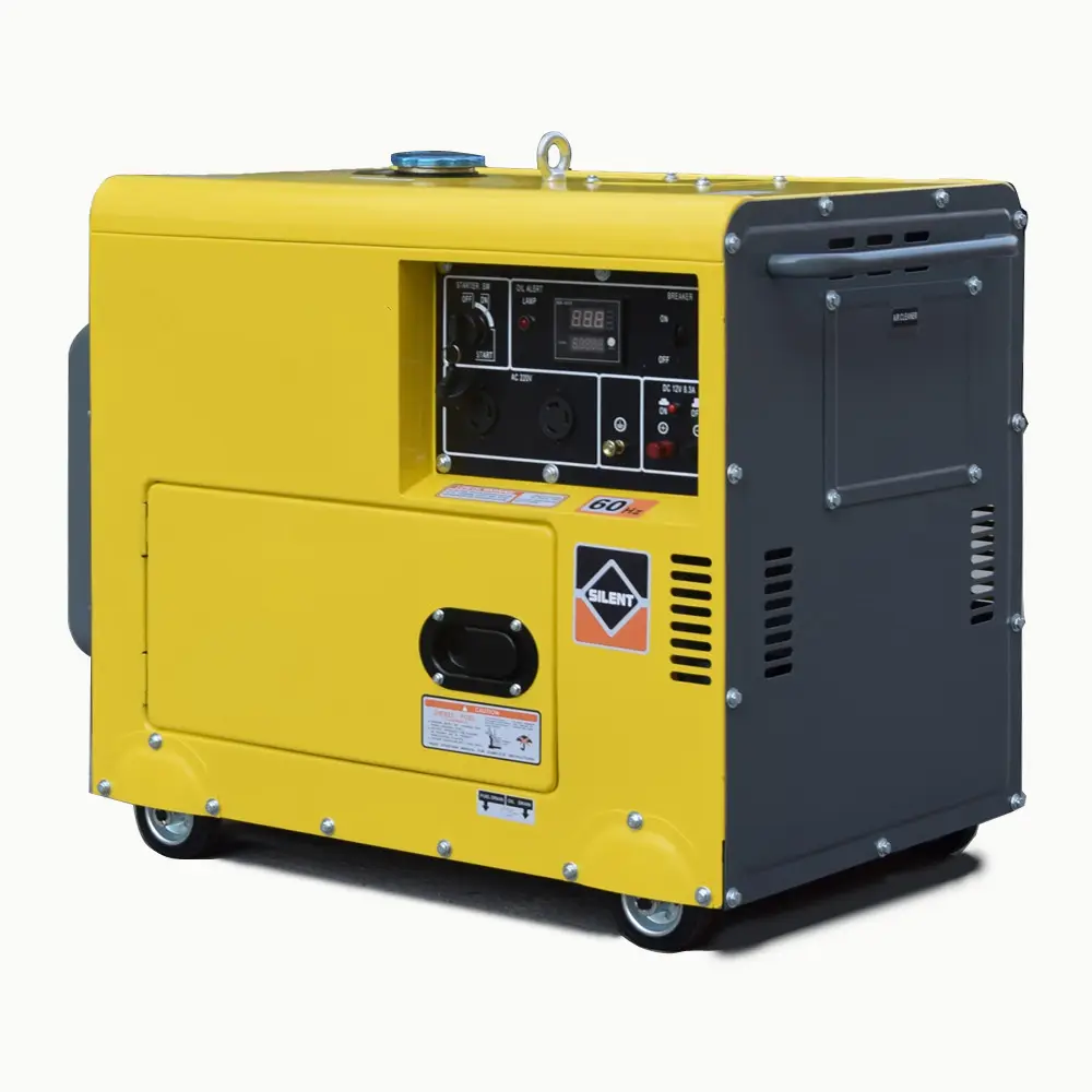 China Fabriek Diesel Generator 5kw Stille Thuis Draagbare 6kw 7kw 8kw 10kw 13kw 15kw Dieselmotor Generator Super Stille