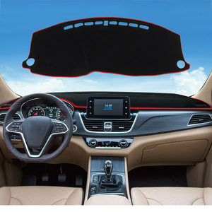 Tedarikçi tasarım logo <span class=keywords><strong>dush</strong></span> mat güneş geçirmez 100% polyester araba dashboard kapak için HONDA VEZEL