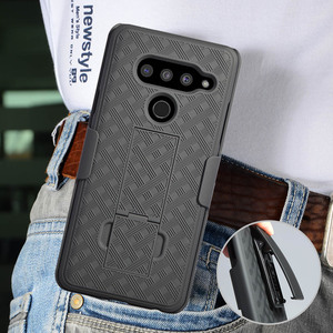 TPU PC Armor Mobile Phone Case WithキックスタンドFor LG V50 Thinq Shockproof Case - Product Image 6