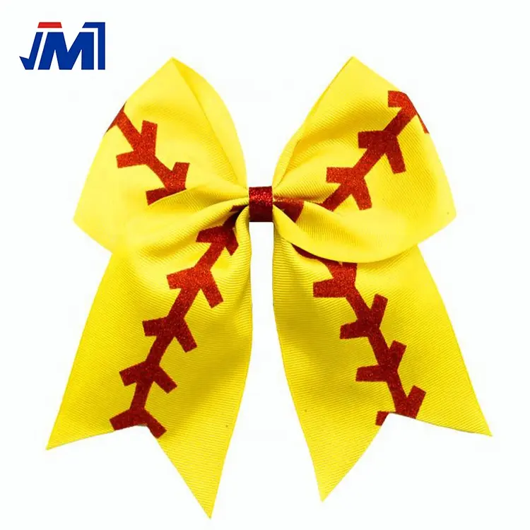 Factory Football hair bow wholesale for girl