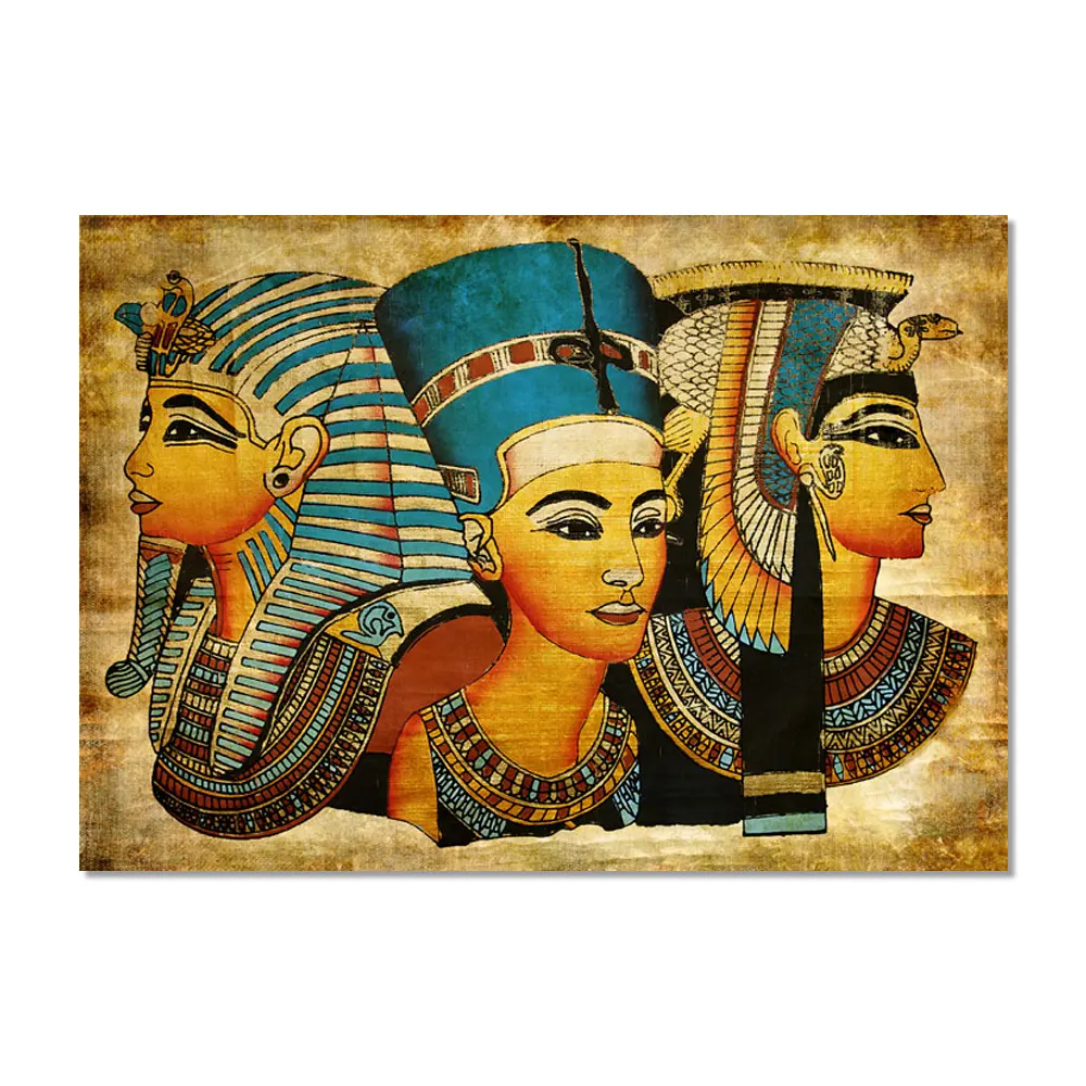 Carta da parati hieroglicica pittura antica del papiro egiziano