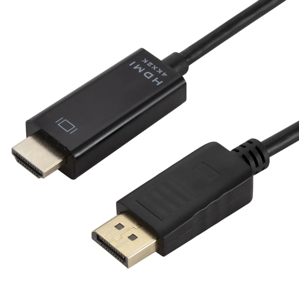 4K Display Port Male TO HDMI Male Kabel Adaptor Konverter untuk 4K 1080P HDTV PC 1.8M