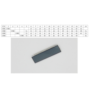 TCC (SYD47502) monochrome micro sieben segment lcd panel 18 pin nach tn lcd display modul 6 digit 7 segment lcd display - Product Image 6