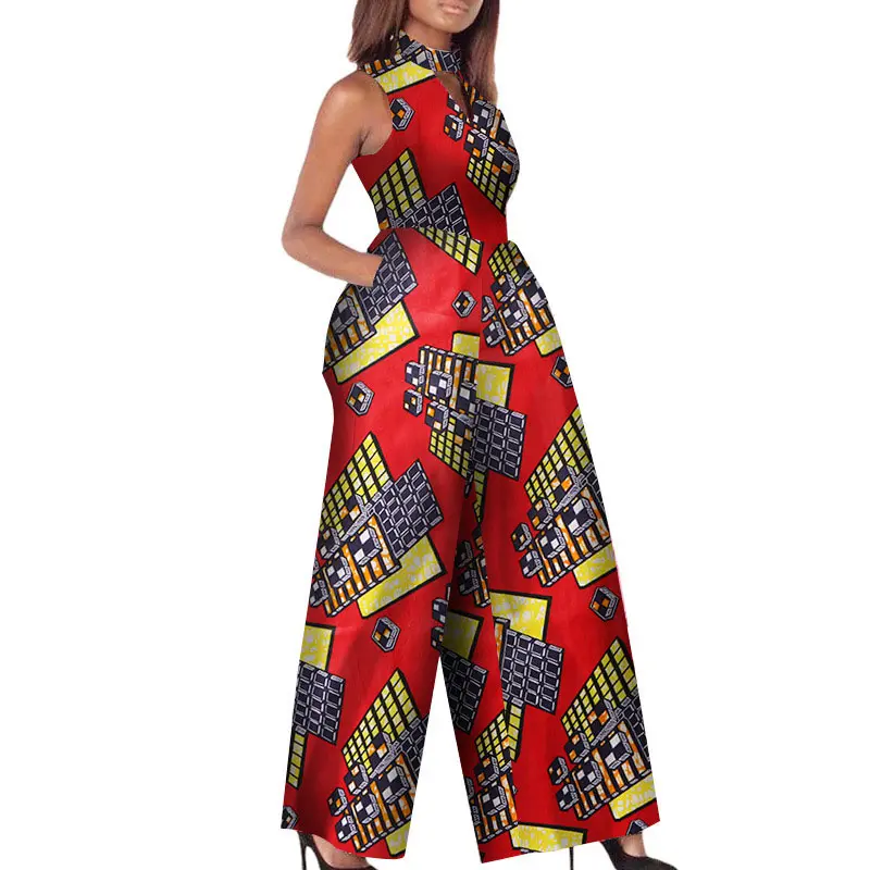 H & D tela africana estampada de cera, mono, ropa de algodón, ropa de mujer a la moda