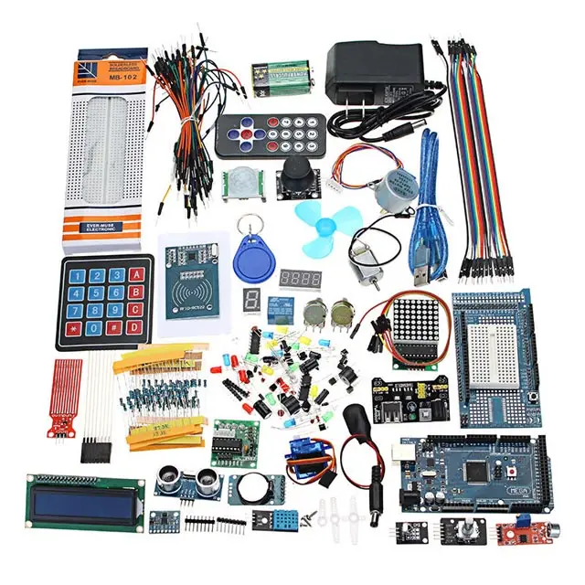 Kits de aprendizaje STEM para Arduino Mega, educación electrónica, programación, Kits de iniciación