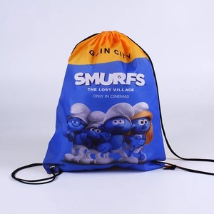 Promoción de sublimación personalizada GymSack Vote bolsa con cordón impermeable Nylon poliéster elección tirar de la cuerda dibujar mochila con cuerda - Product Image 3