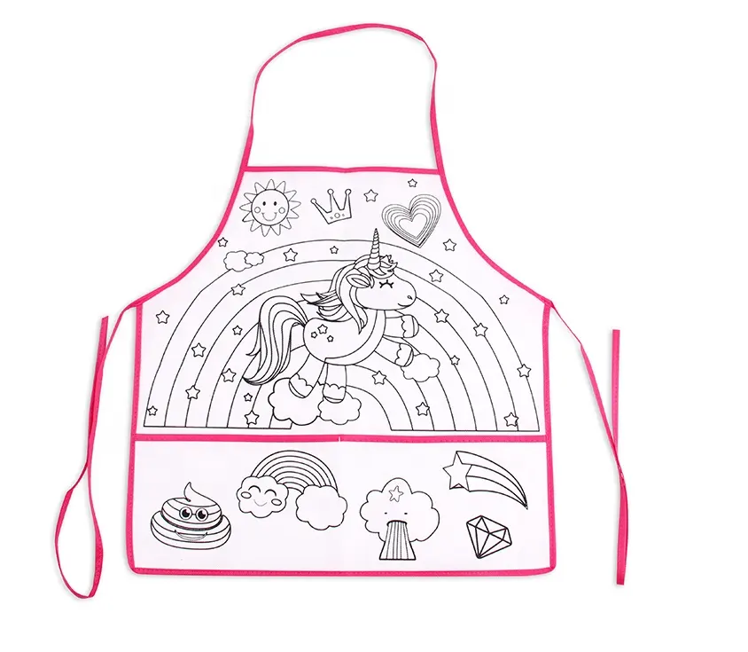 hot sale customized kids apron/children aprons / kids drawing apron