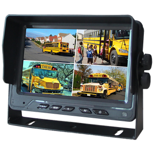 Monitor de aparcamiento para coche, pantalla de 7 pulgadas, vista trasera cuádruple
