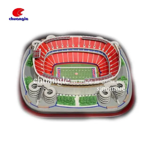 Neue Art angepasste Harz stadion modell figur, 3D-Gebäudestatue Souvenir für Haupt dekoration, Fußball fußball modell geschenk
