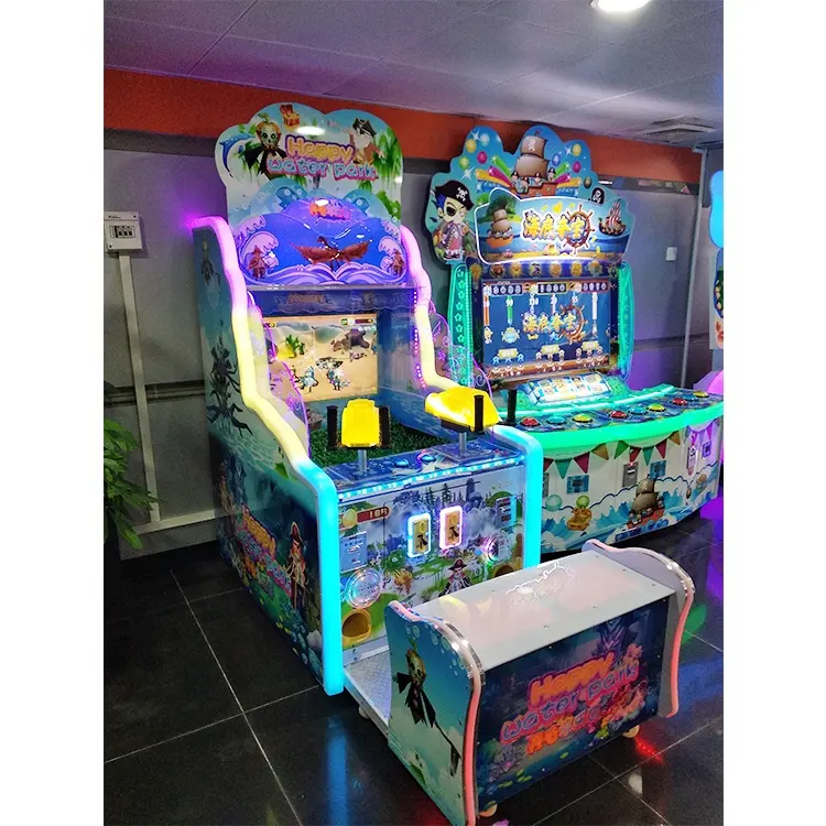 China manufacture Kids 2 player coin operated shooting water machine arcade game