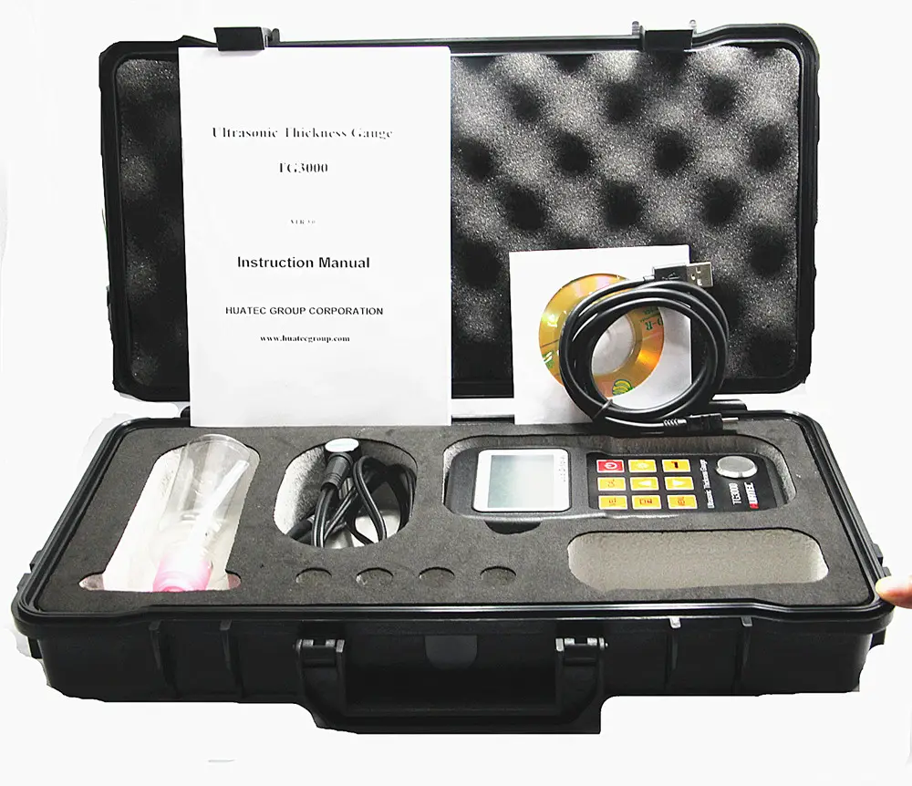 Medidor de espesor de recubrimiento de pared, tubo ultrasónico Digital LCD portátil, TG3000 Pulse to echo