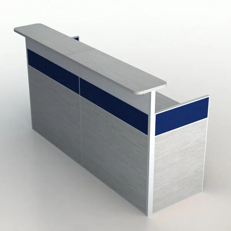 aluminum partition specifications modern design counter front office salon reception desk