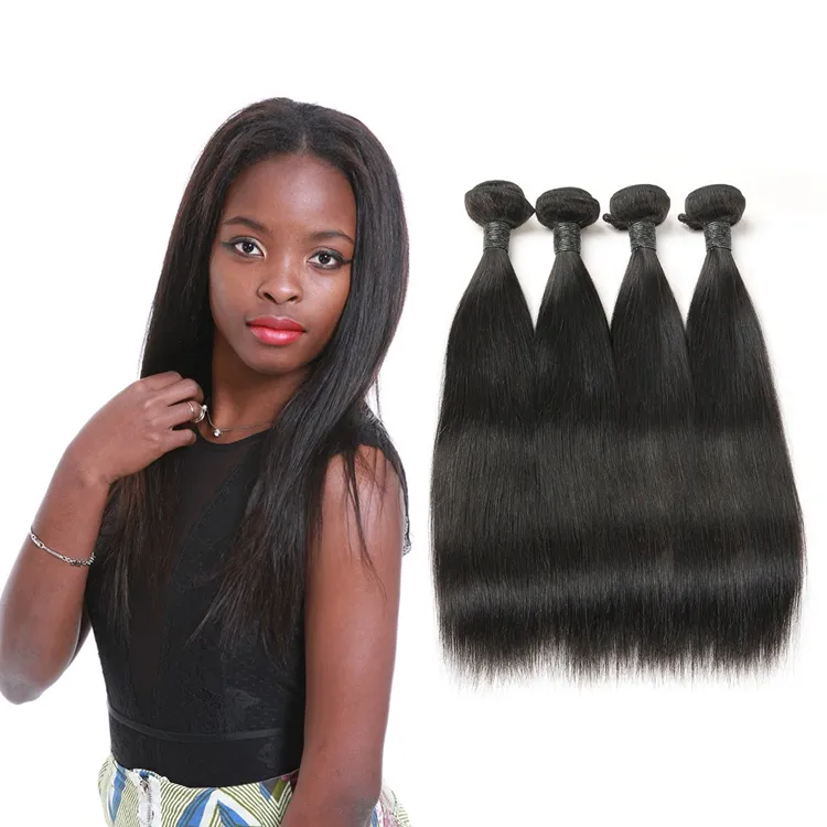 10A Remy Brazilian Straight Hair 100 percent Human Hair Weave Bundles Straight Hair Bundles