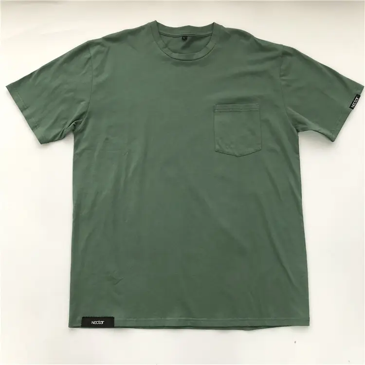 Cotone egiziano di allenamento di alta qualità unisex luce verde t shirt