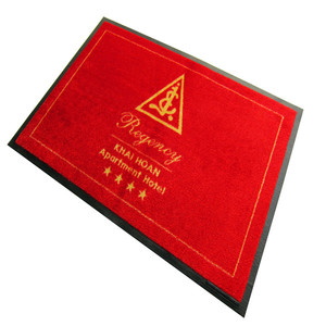 印花标志地垫橡胶入口垫高品质定制颜色和设计防滑橡胶门垫 - Product Image 4