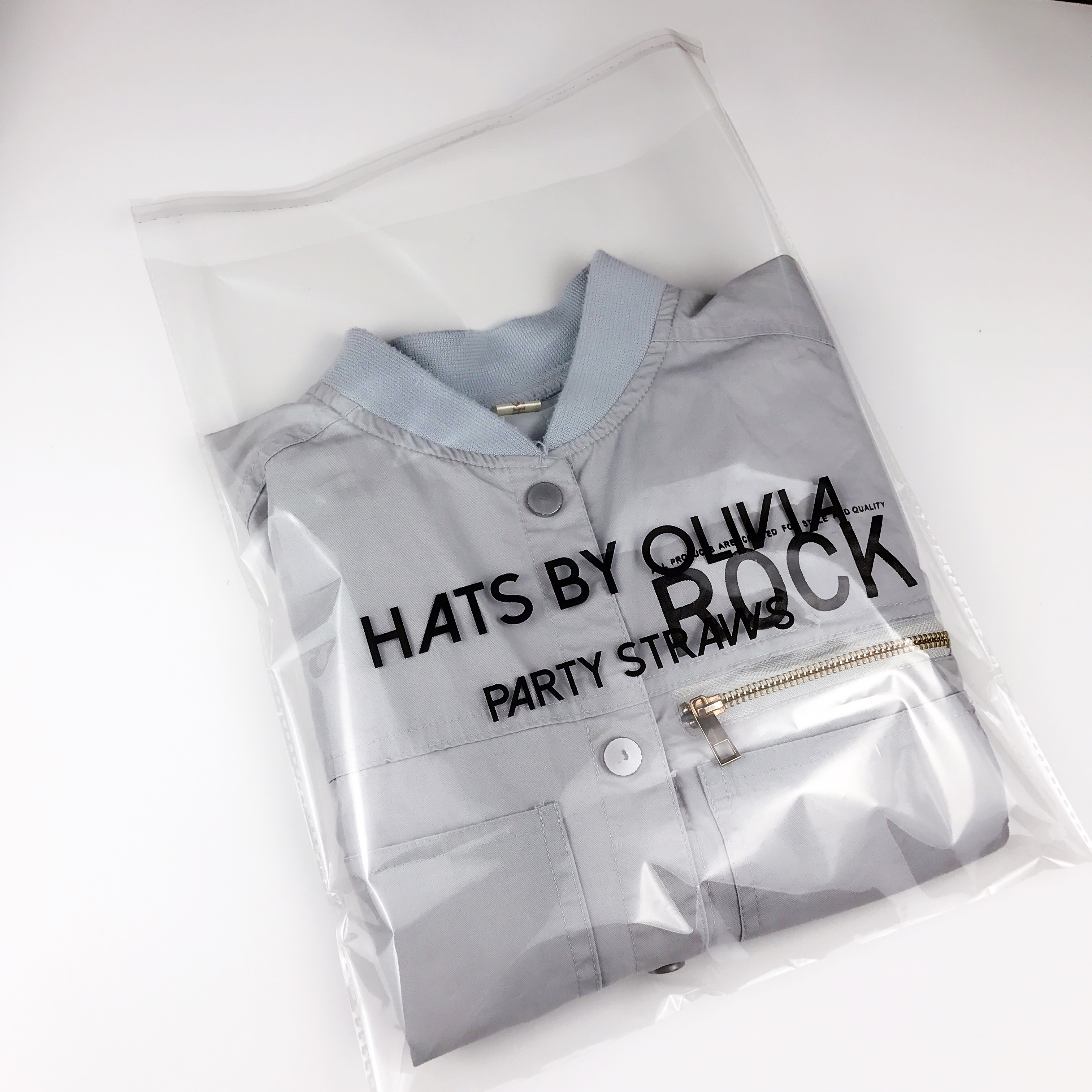 custom poly plastic bags for clothes