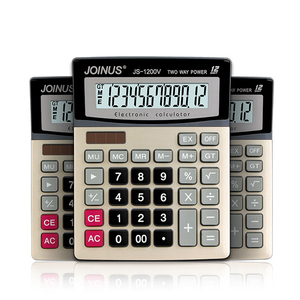 Günstige Joinus Business Schreibwaren Schule Büro Prozent Angepasst Logo Desktop Elektronische Solar 12 Ziffern Große Größe Rechner - Product Image 1