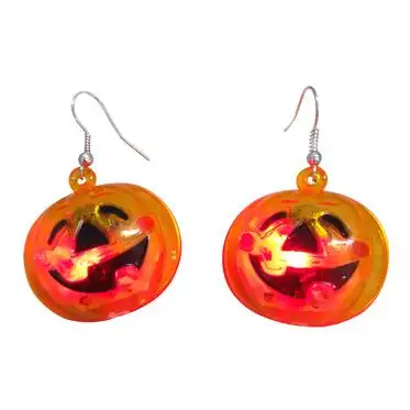 Halloween LED lampeggiante zucca orecchino/light up led orecchino