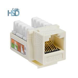 RJ45 Cat6打孔网络梯形插孔90度UTP无屏蔽模块化插头原始设备制造商工厂母连接器电信零件 - Product Image 2