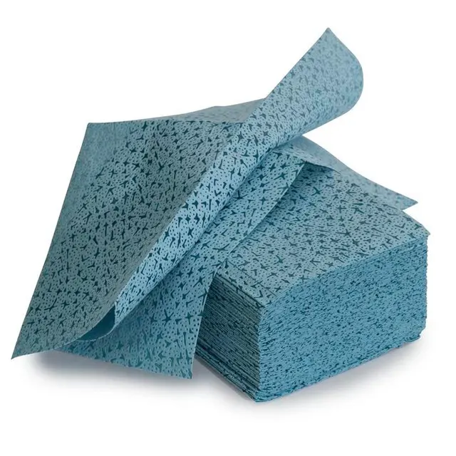 Meltblown กระดาษไมโครไฟเบอร์ผ้าเช็ดทำความสะอาดแห้งผ้าสำลีฟรี100% Pp ผ้านอนวูฟเวนอุตสาหกรรมหนักผ้าไม่ทอ