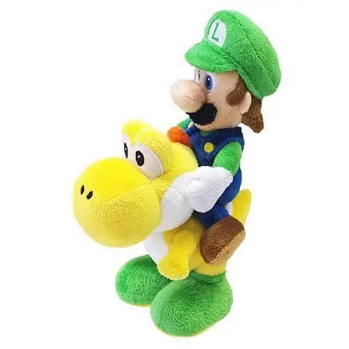 2019 Custom Nintendo Super Mario Bros Luigi Riding Yoshi Plush Doll Soft Stuffed Plush Toys